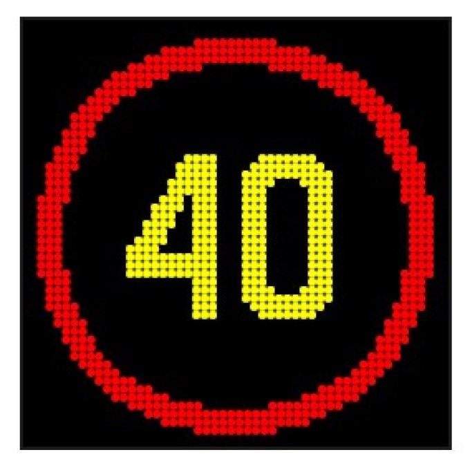 Panou PVM Clasa C 1200x1200 - Matrice LED Mesaje si indicatoare rutiere variabile 